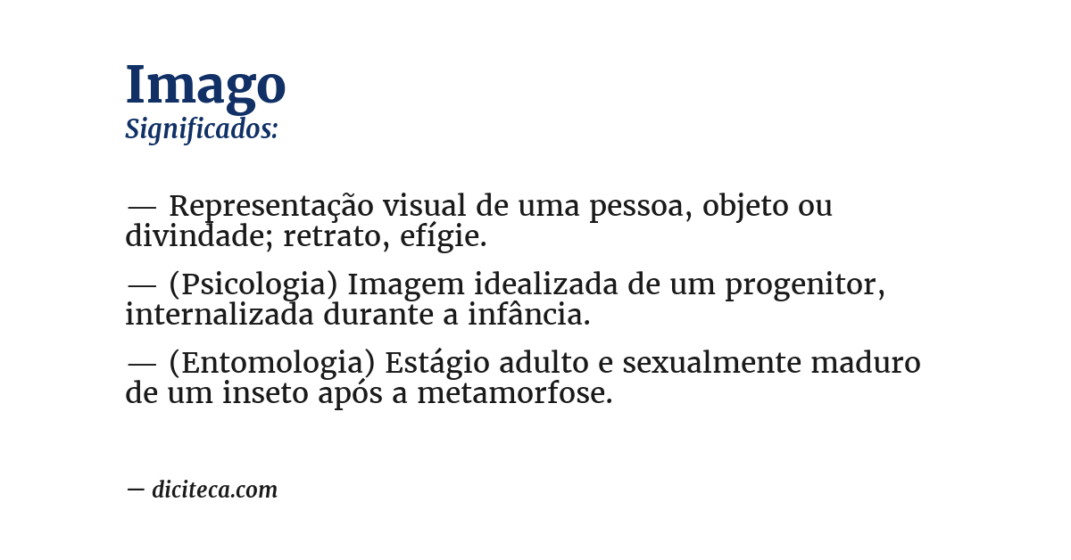 Significado de imago