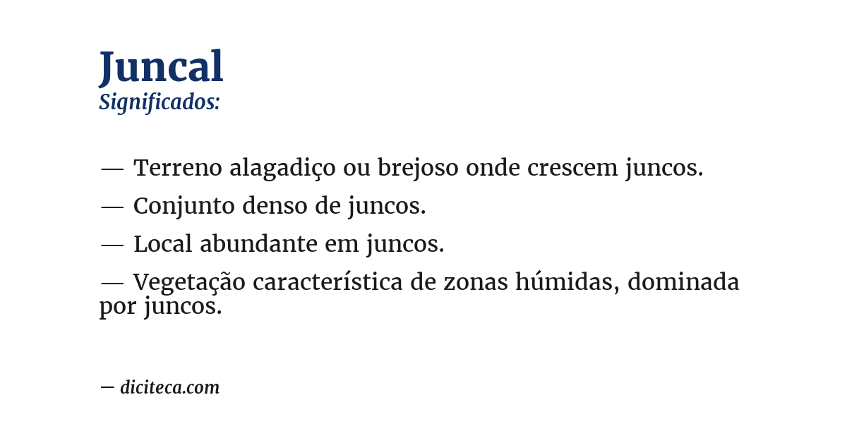Significado de juncal