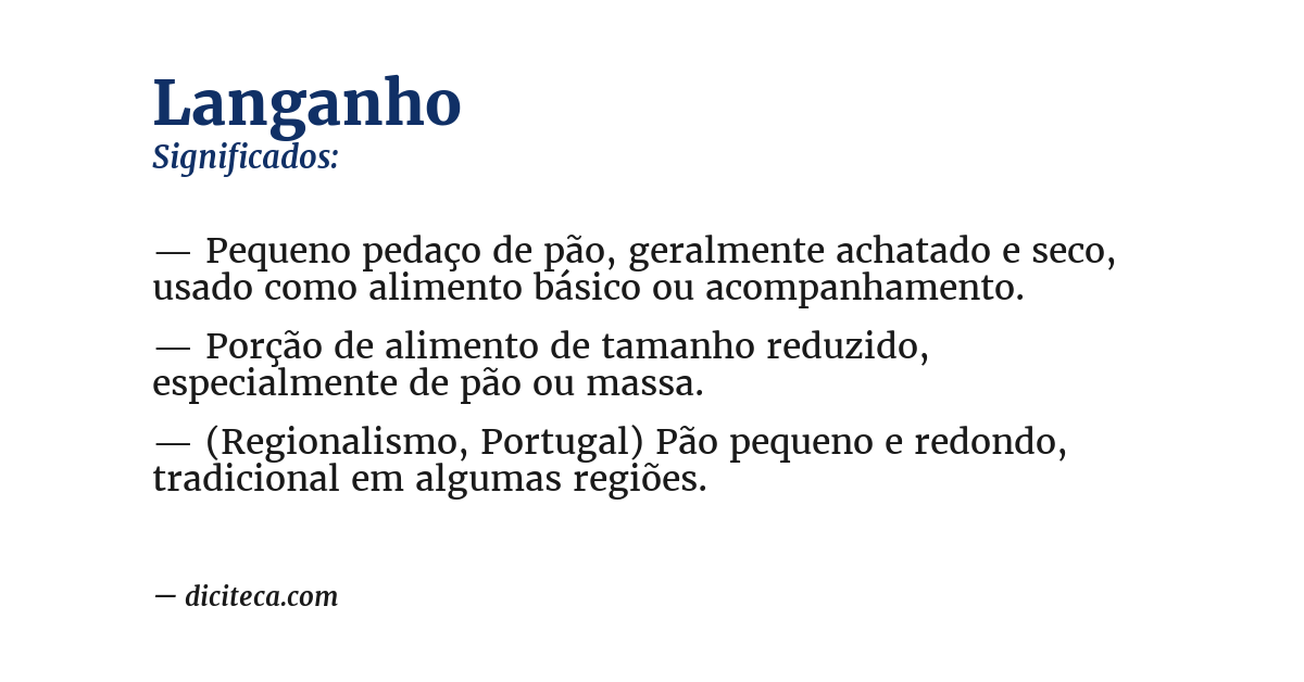 Significado de langanho