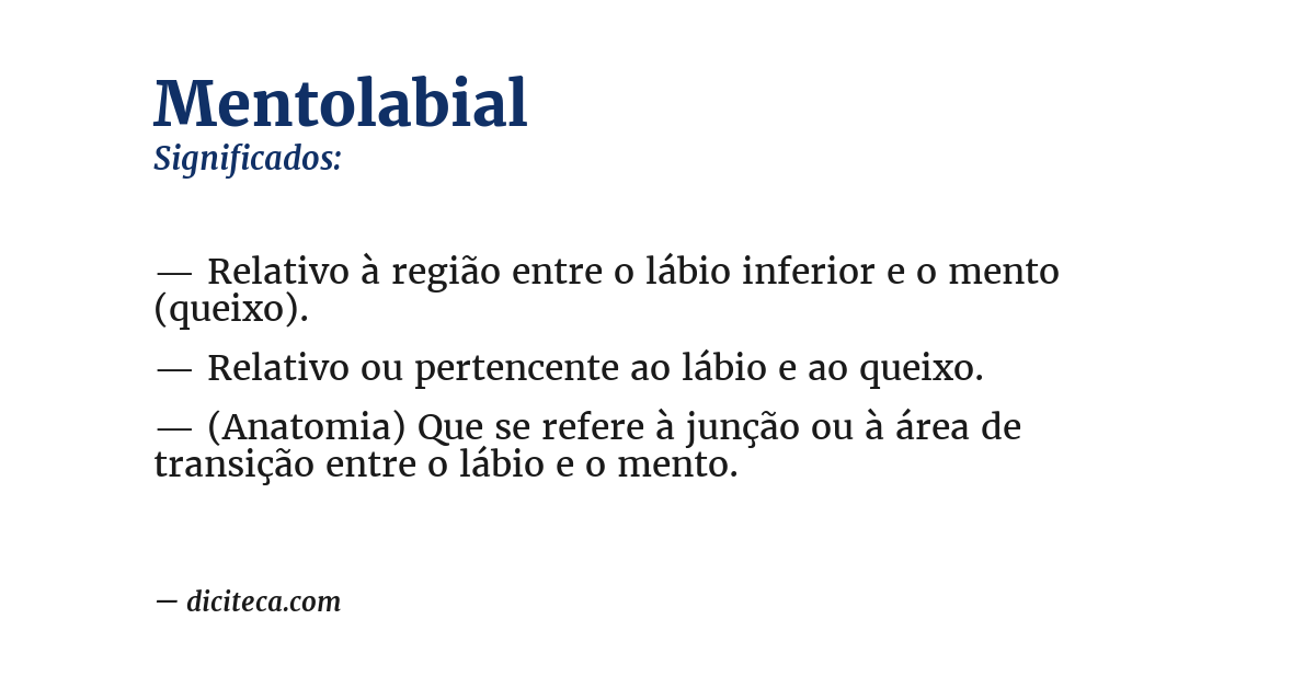 Significado de mentolabial