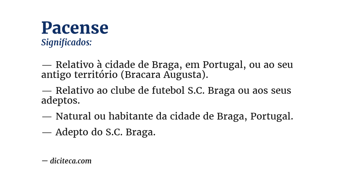 Significado de pacense