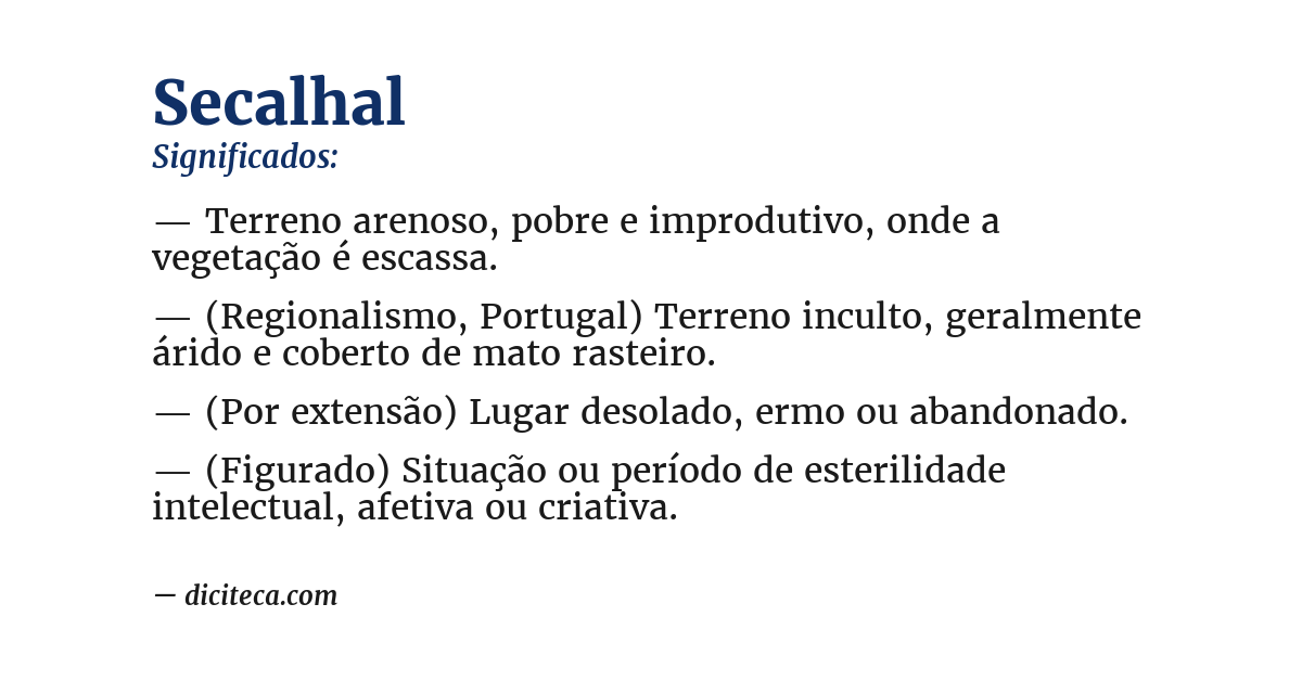 Significado de secalhal