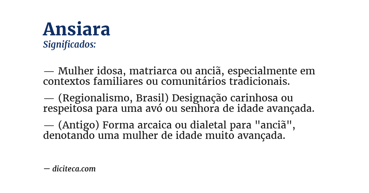 Significado de ansiara