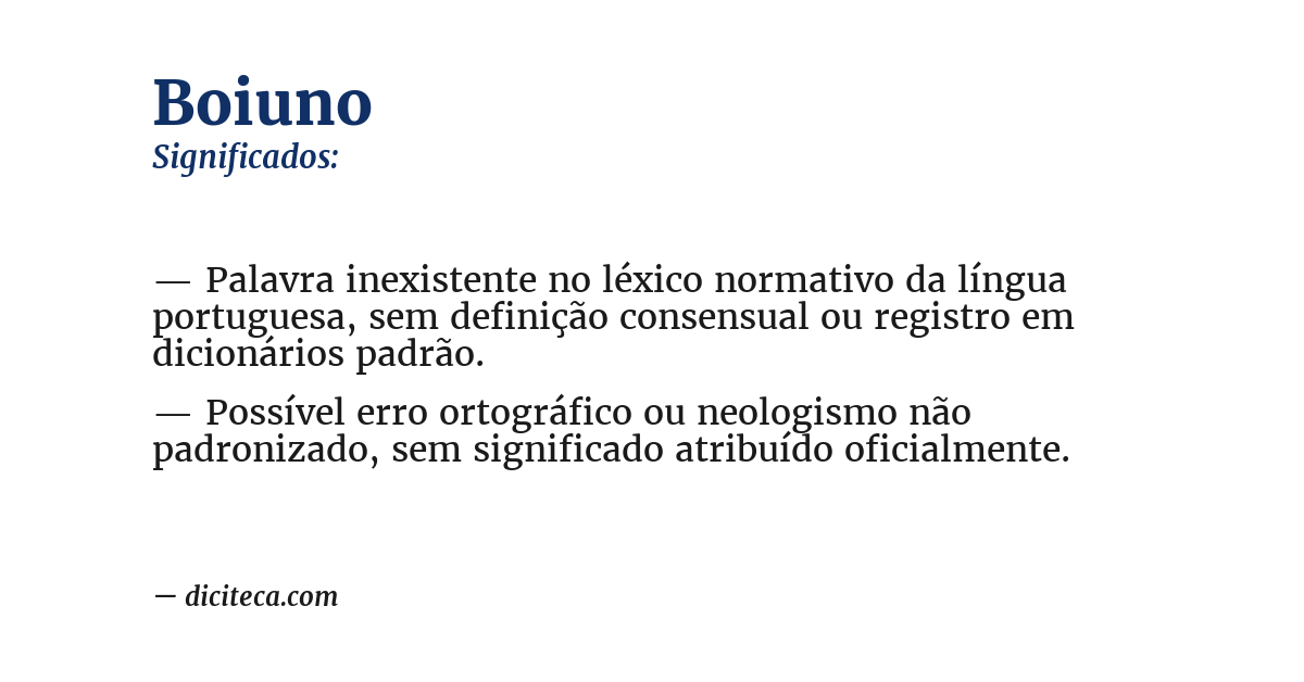 Significado de boiuno