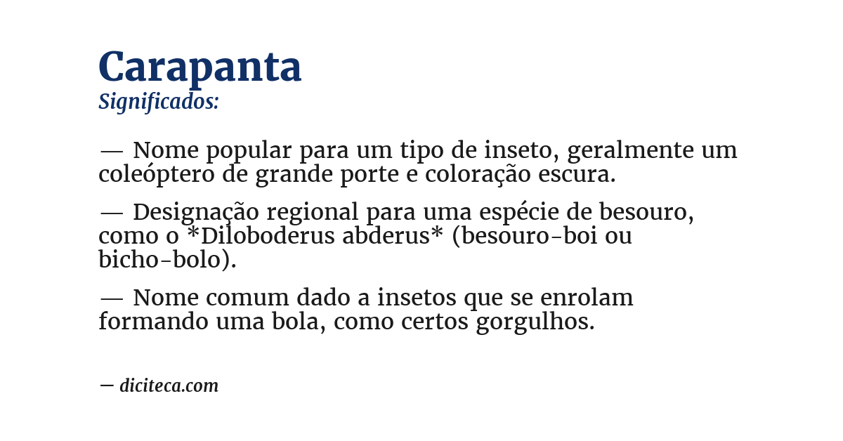Significado de carapanta