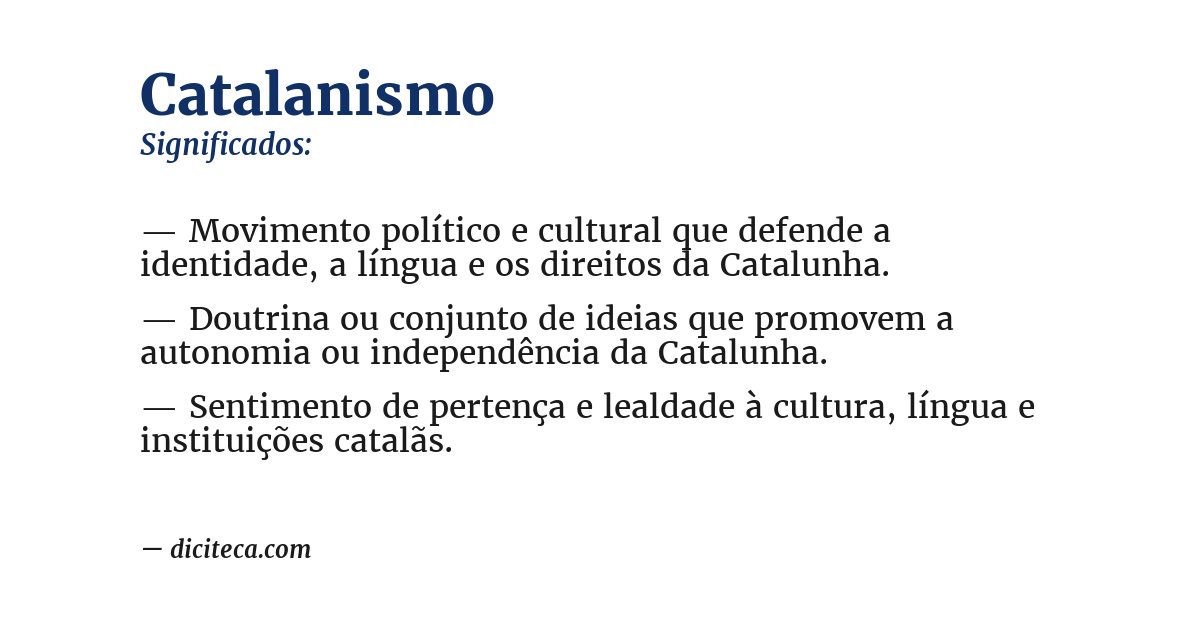 Significado de catalanismo