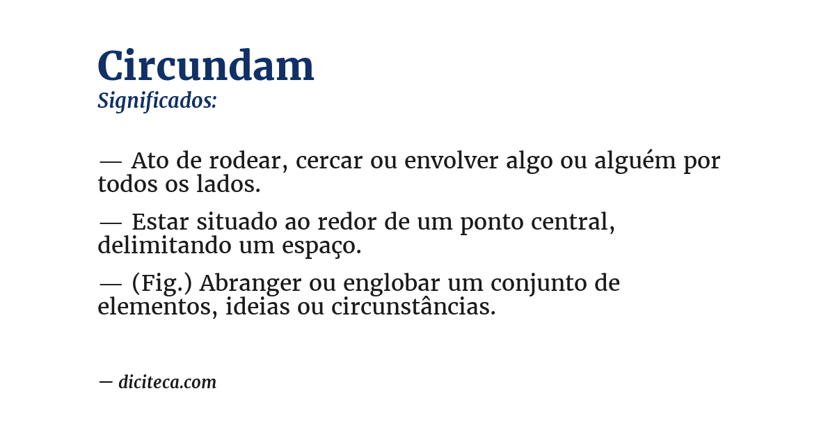 Significado de circundam