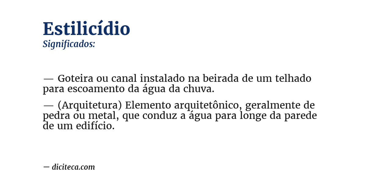 Significado de estilicídio