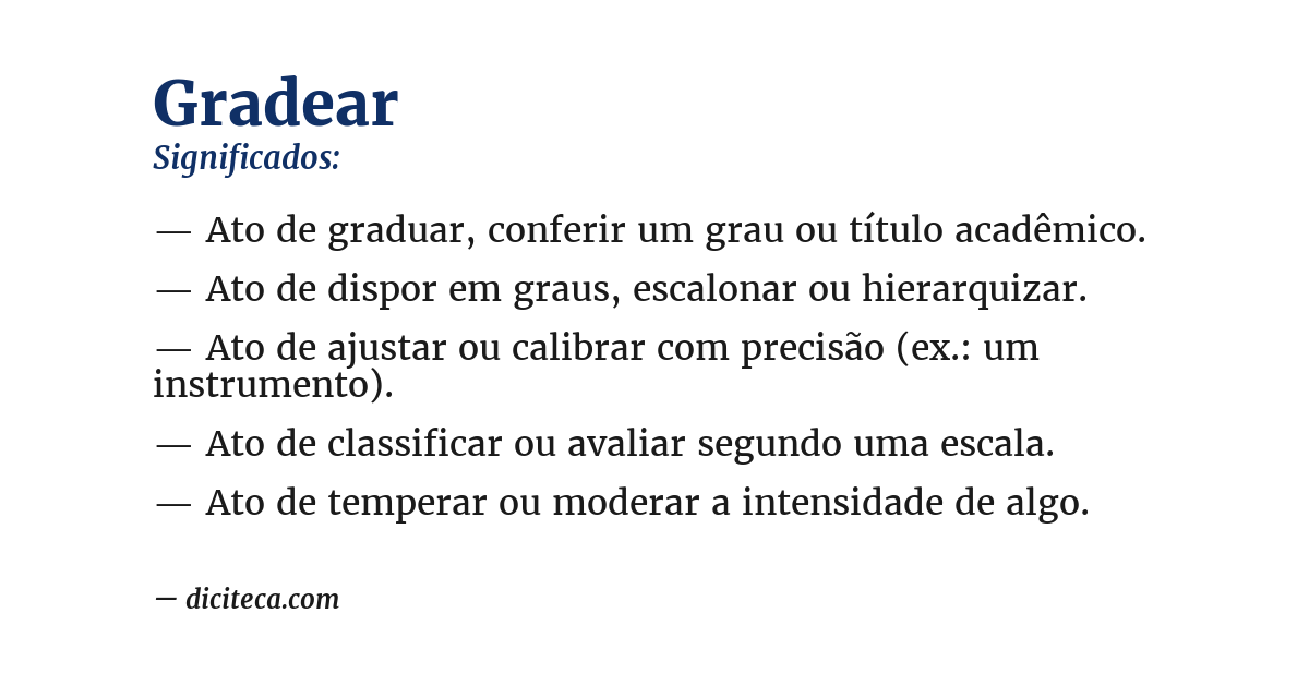 Significado de gradear