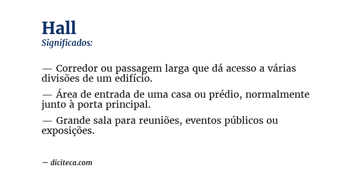 Significado de hall