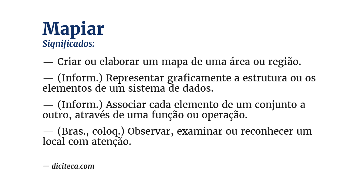 Significado de mapiar