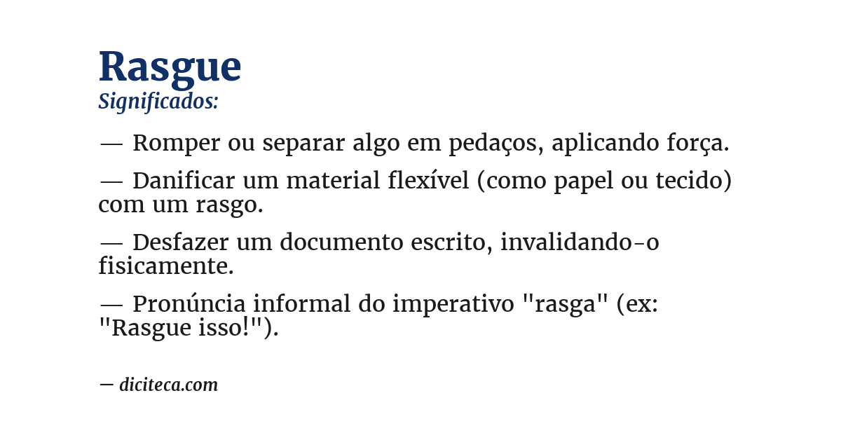 Significado de rasgue