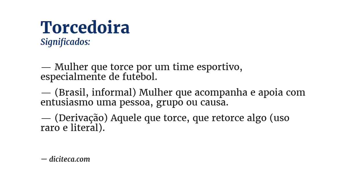 Significado de torcedoira