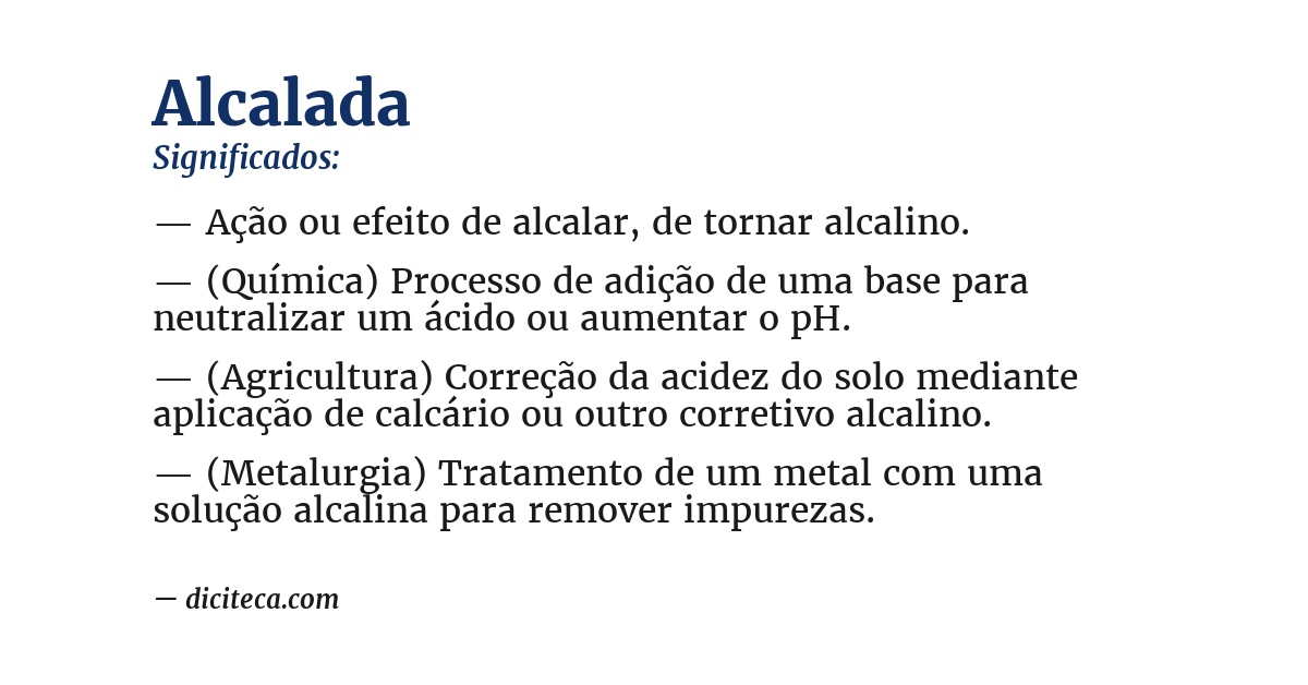 Significado de alcalada