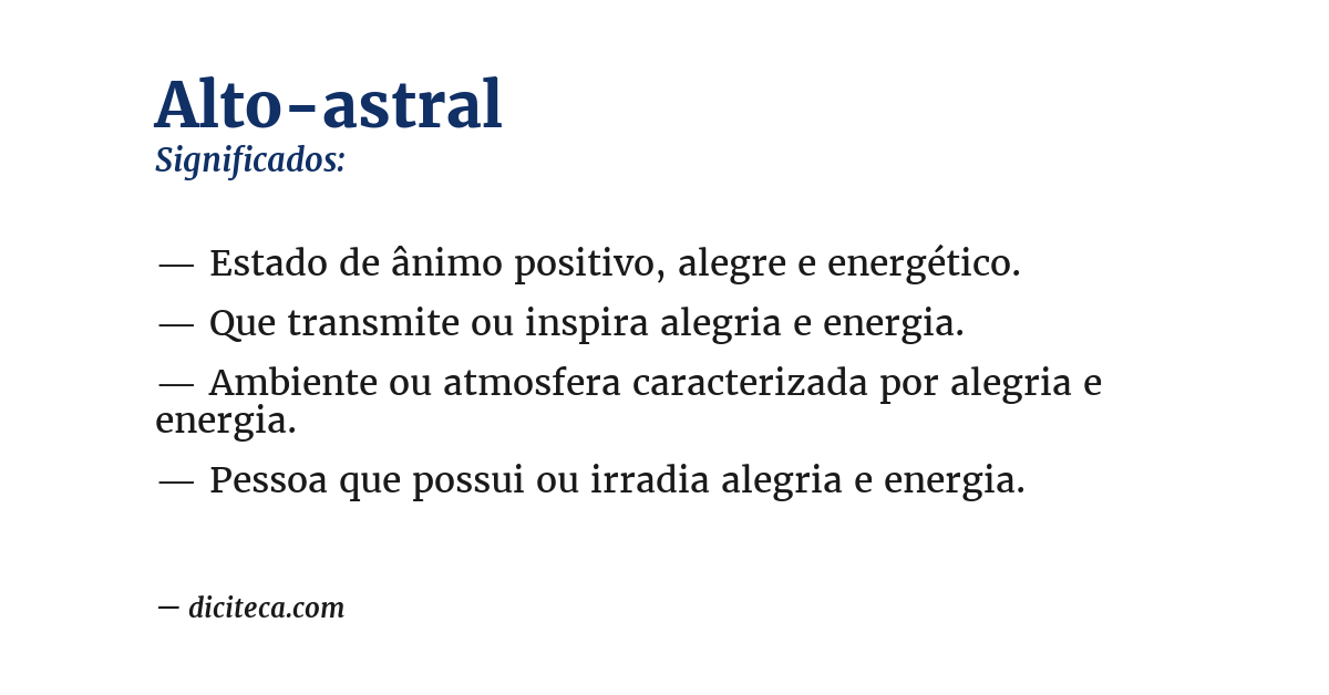 Significado de alto-astral