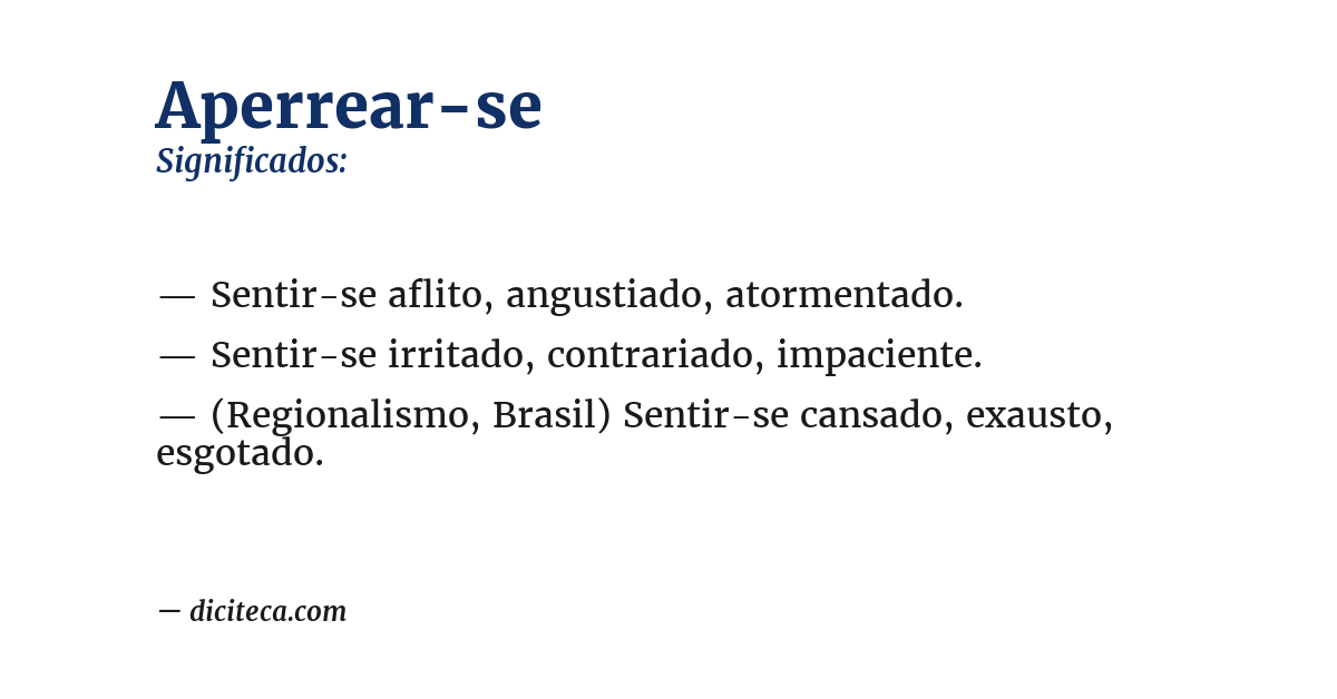 Significado de aperrear-se