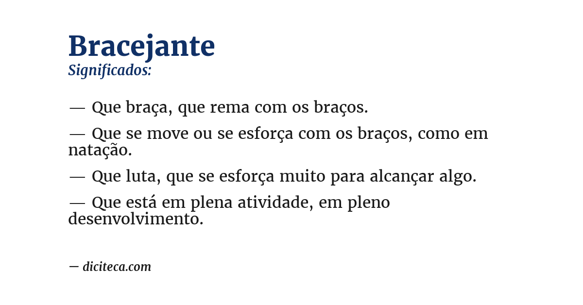 Significado de bracejante
