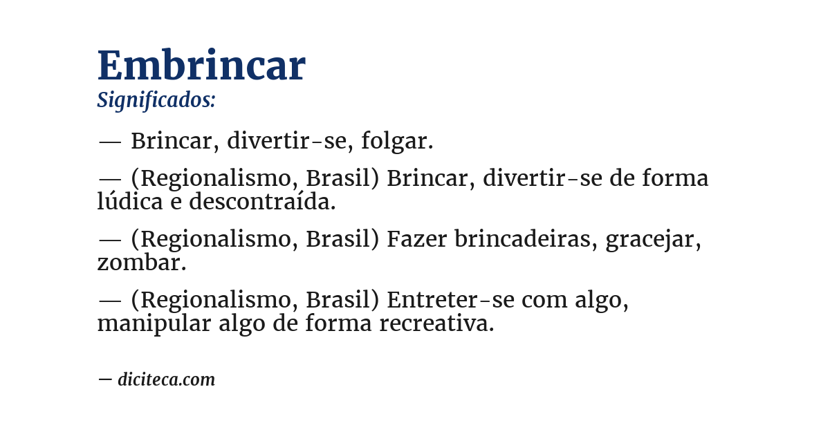 Significado de embrincar