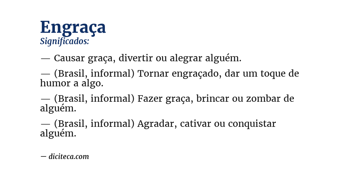 Significado de engraça