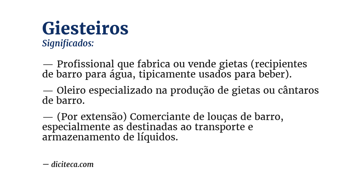 Significado de giesteiros