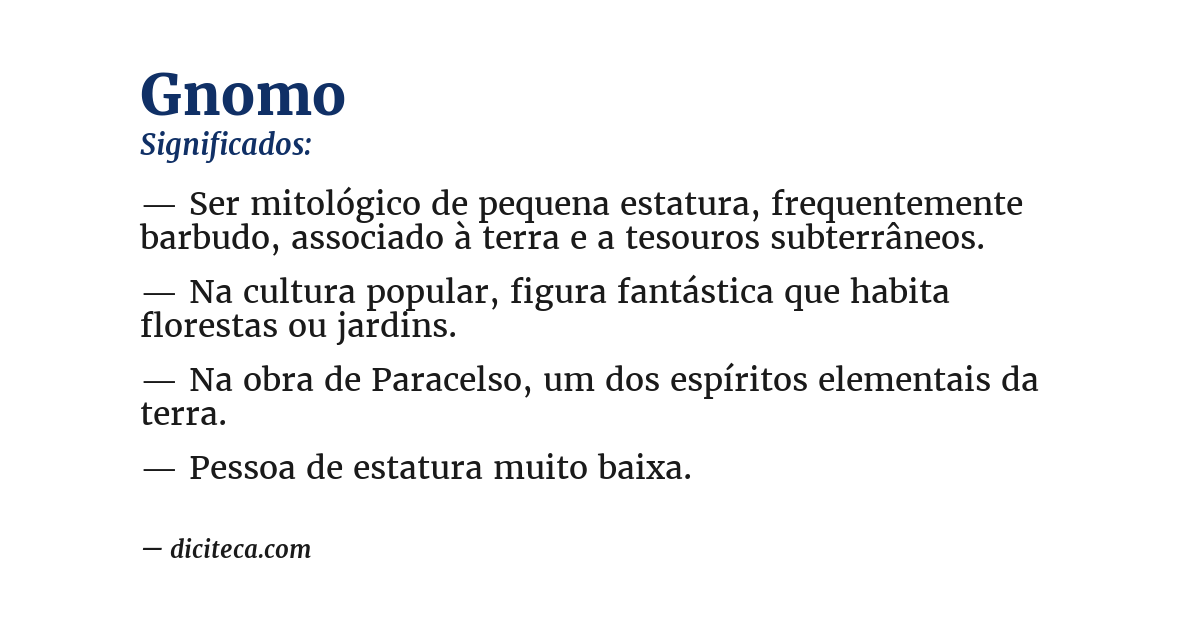 Significado de gnomo