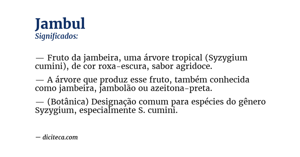 Significado de jambul
