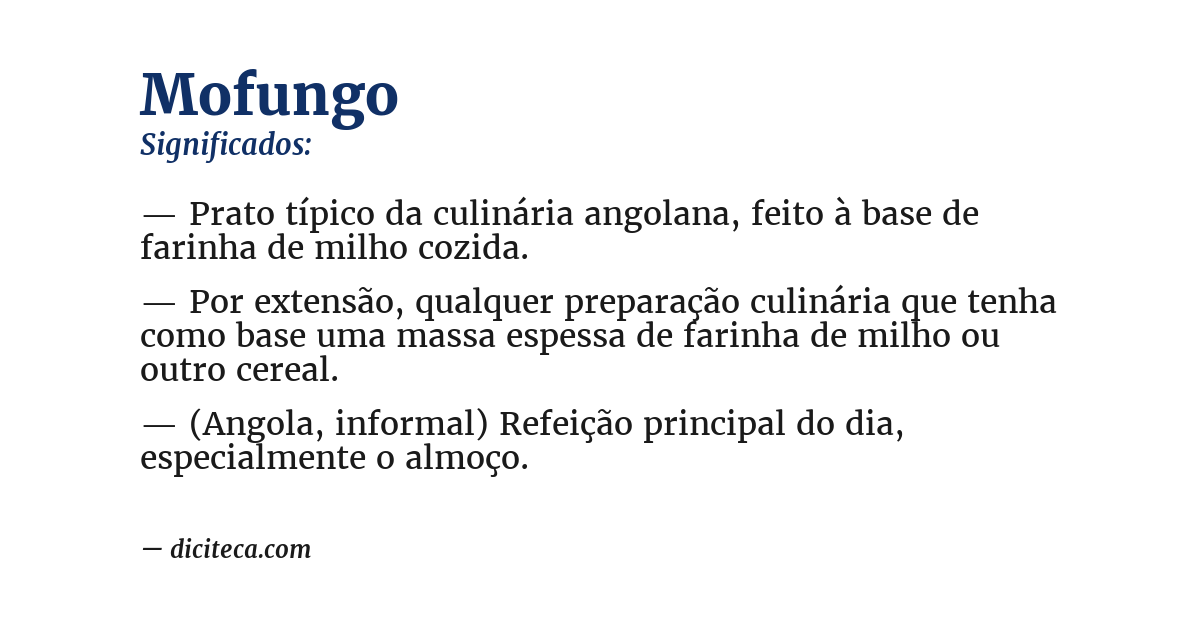 Significado de mofungo