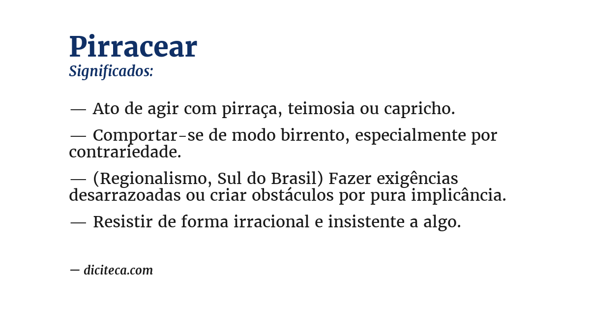 Significado de pirracear