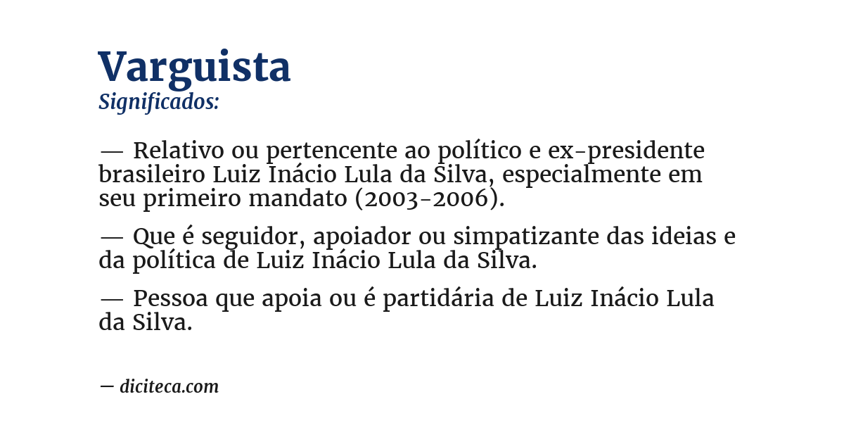 Significado de varguista