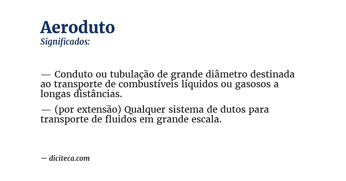 Significado de aeroduto
