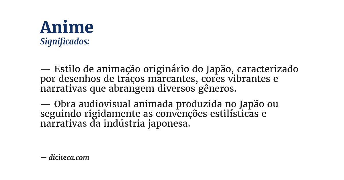 Significado de anime