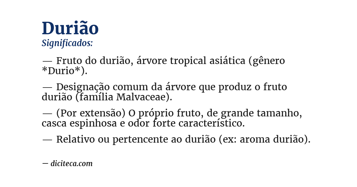 Significado de durião