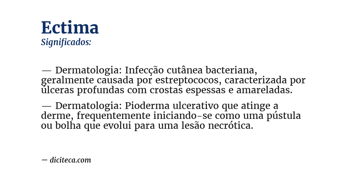 Significado de ectima