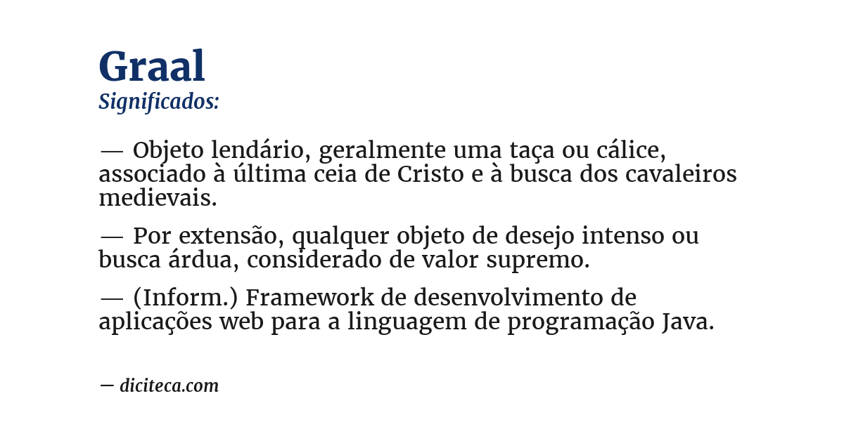 Significado de graal