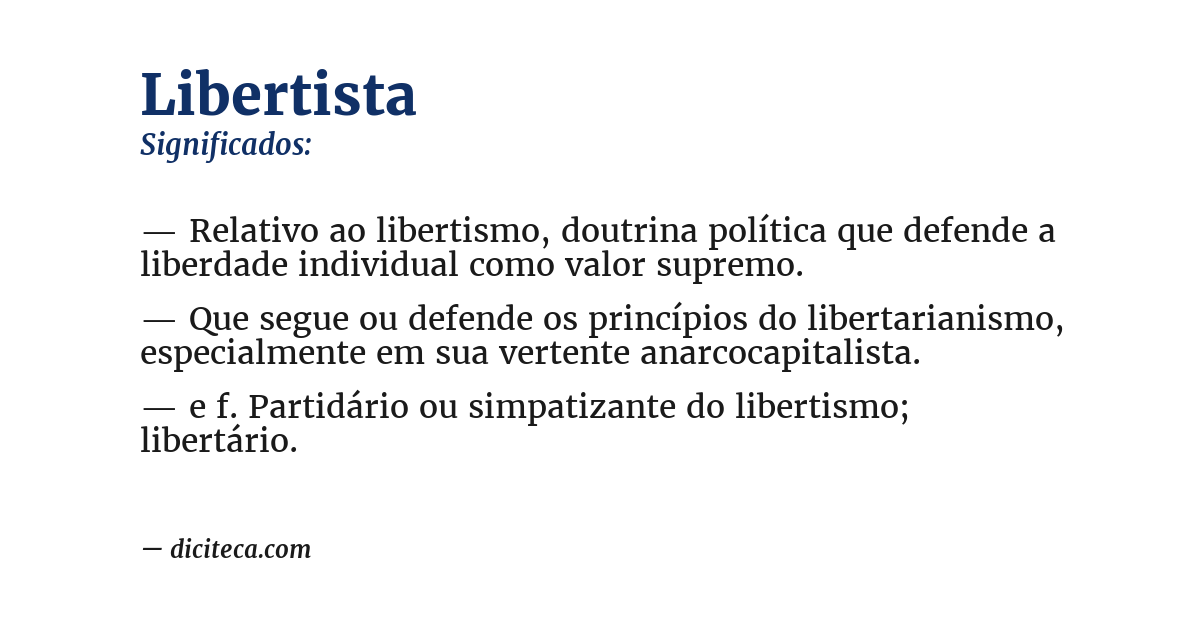 Significado de libertista