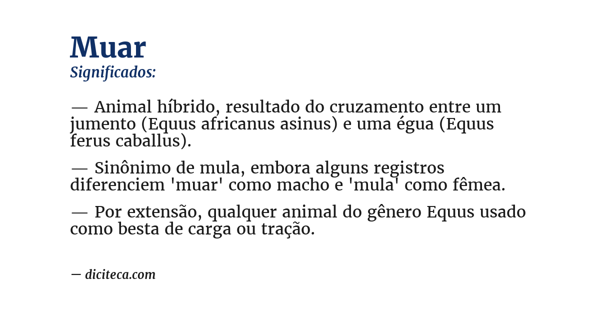 Significado de muar