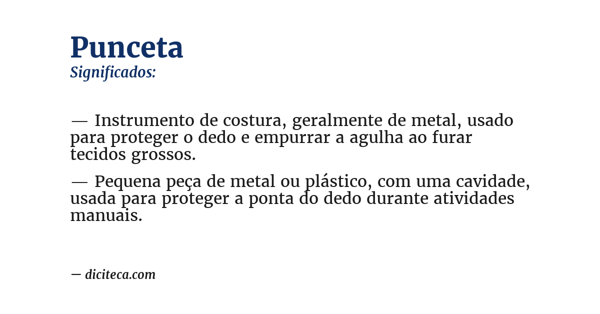 Significado de punceta