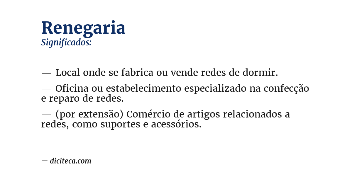 Significado de renegaria