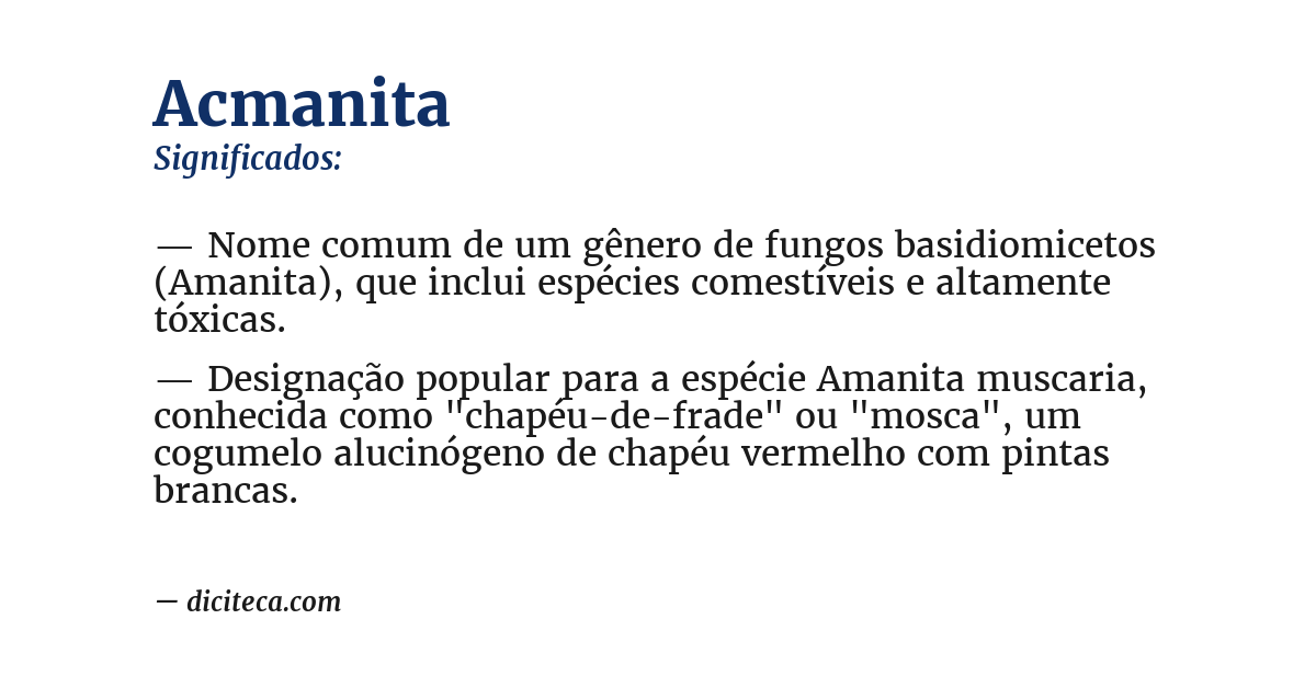 Significado de acmanita