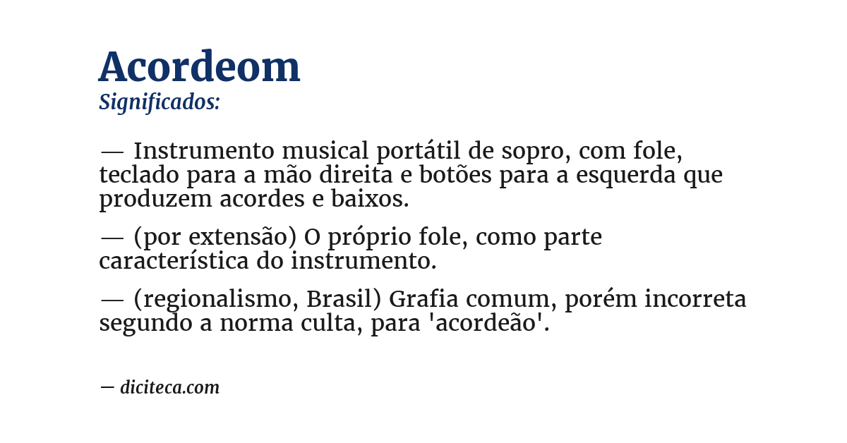 Significado de acordeom