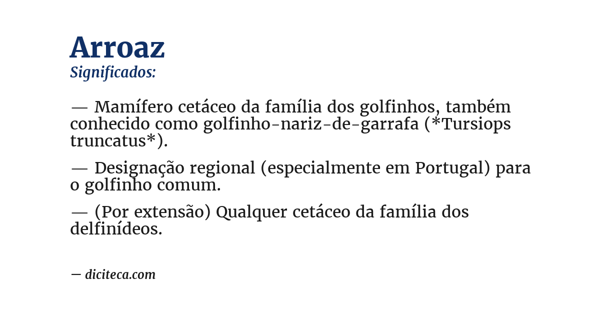 Significado de arroaz