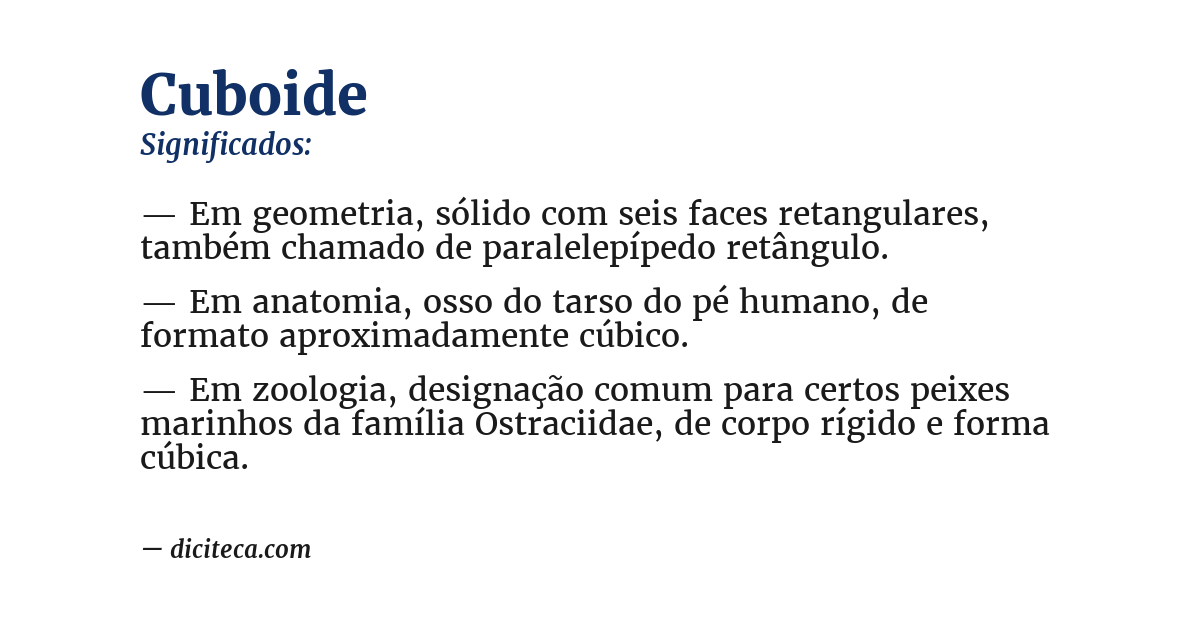 Significado de cuboide