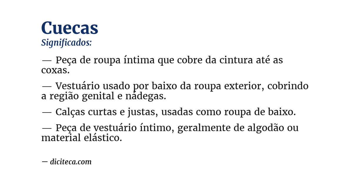Significado de cuecas