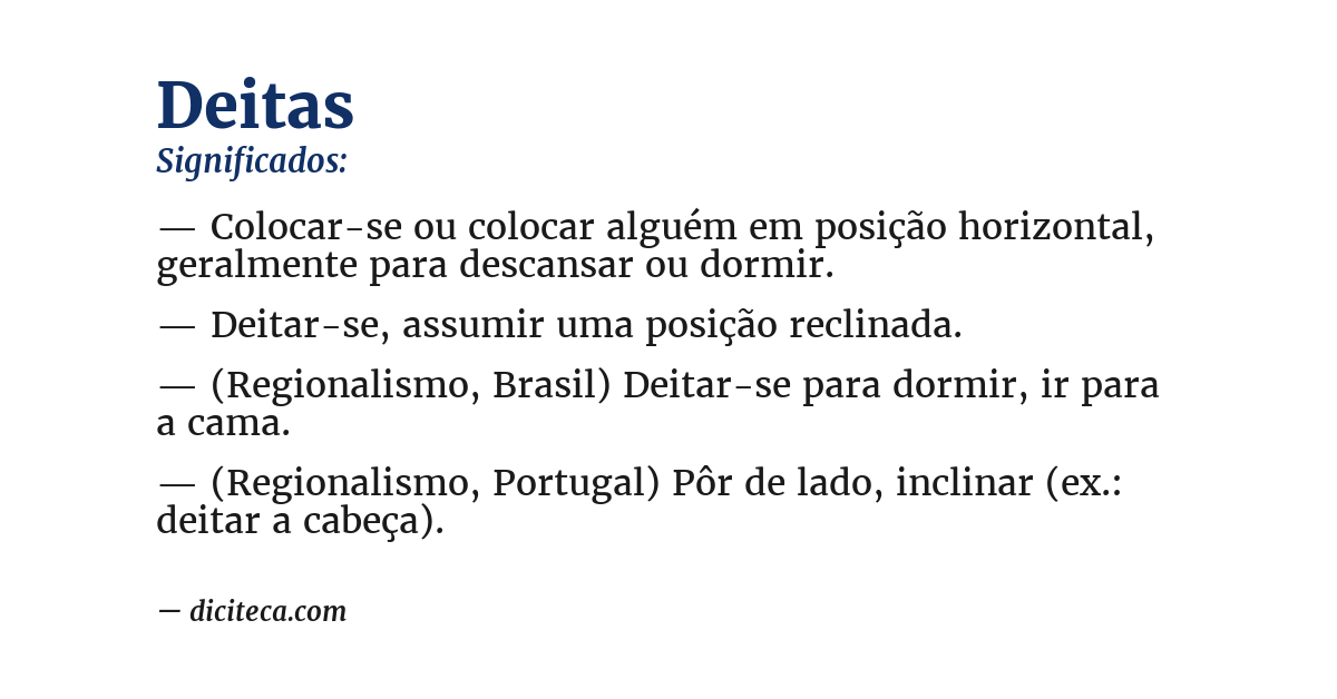 Significado de deitas