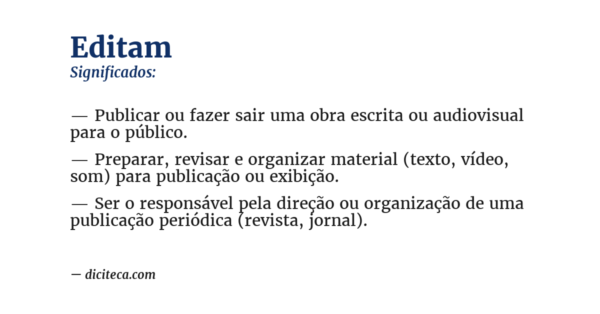 Significado de editam