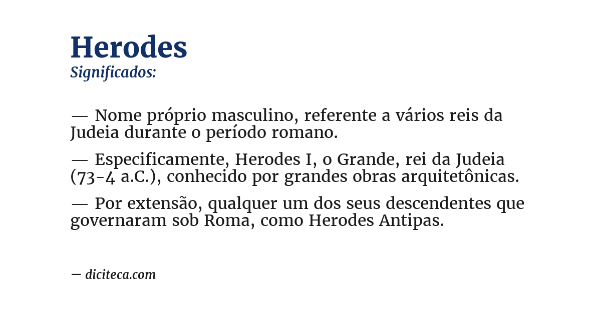 Significado de herodes