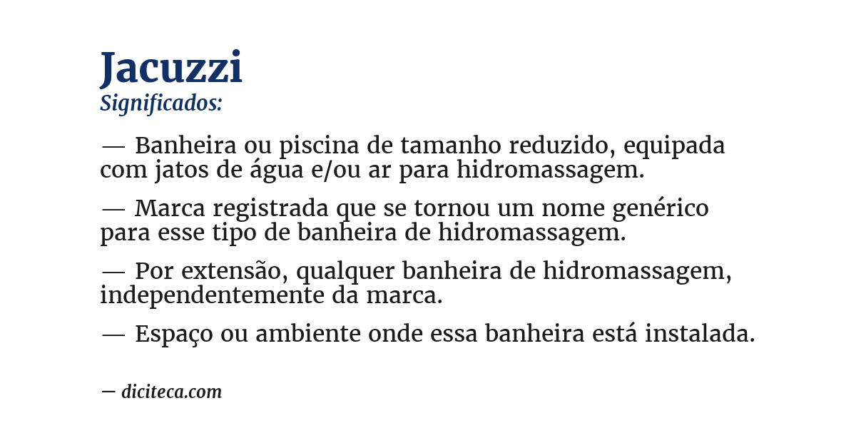 Significado de jacuzzi