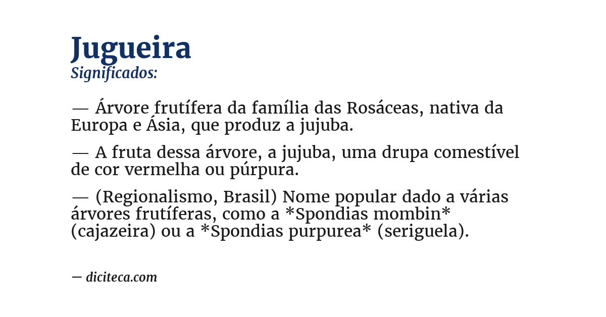 Significado de jugueira