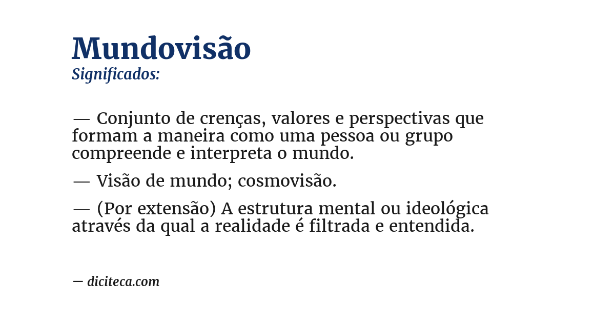 Significado de mundovisão