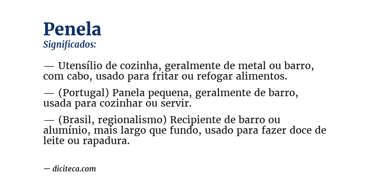 Significado de penela